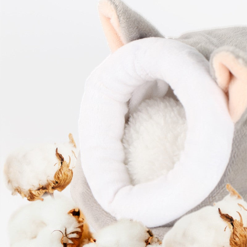 Jaula para hámster, cama suave y cálida, hamaca para ratas, cerdo, ardilla, casa de invierno, nido de terciopelo, cama cálida para dormir, artículos para mascotas pequeñas