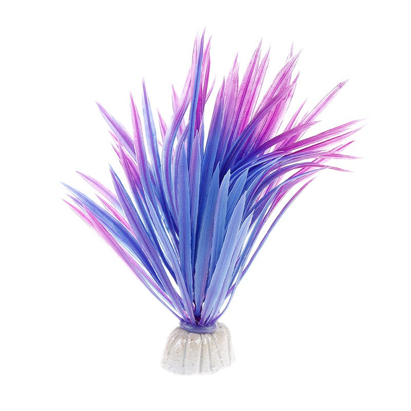 Planta de agua de plástico Artificial, decoraciones de Acuario, plantas de pecera, hierba, adorno de flores, decoración, accesorios acuáticos, 1 ud.