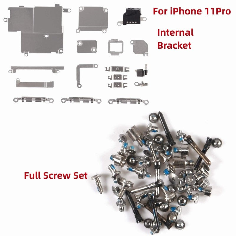 Piezas de repuesto de soporte interno y juego completo de tornillos para iPhone 7 7Plus 8 8Plus X XR XSMAX 11 11PRO MAX 12 12PRO MAX 12Mini