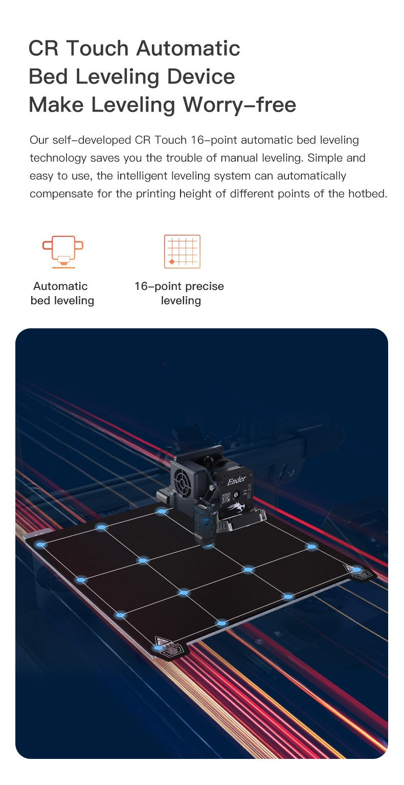 Impresora 3D Creality Ender-3 S1X, Placa Base Silenciosa de 32 Bits, Compatible con Reanudación de Impresión en Caso de Fallo de Energía, Nivelación Automática CR-Touch