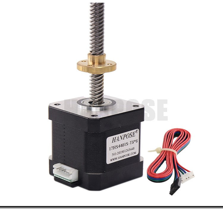 Motor paso a paso Nema17 40mm 1.5A 42 17HS4401S-T8 * 8 300mm varilla de tornillo Motor Z lineal con tornillo de avance Trapezoidal para impresora 3D