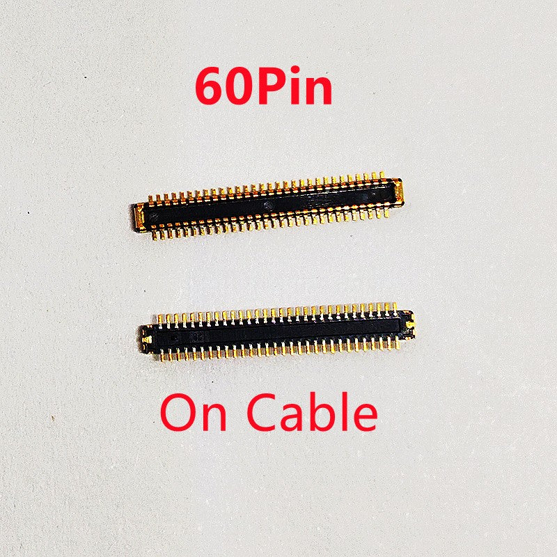 Conector FPC de pantalla LCD para Xiaomi Hongmi Redmi 9A 9C Note9 Note 9 Poco C3, enchufe de pantalla de 60 Pines, 10 Uds.
