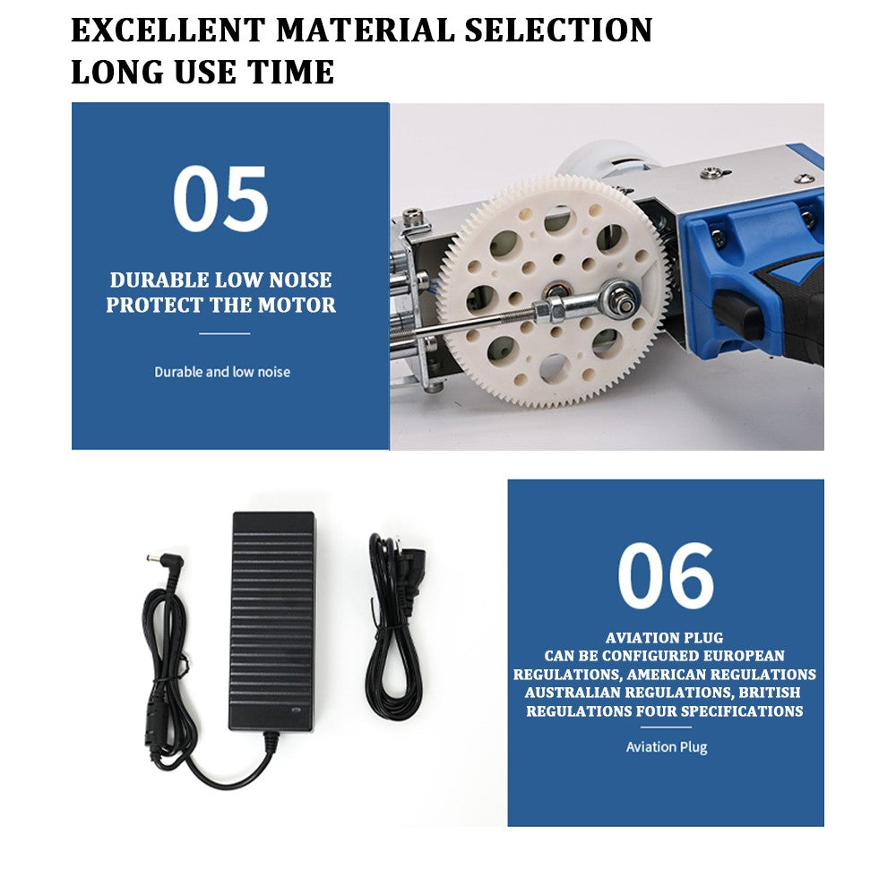 Máquina eléctrica para tejer alfombras, pistola para mechones de alfombras, herramientas para hacer alfombras, máquina de bordado manual de corte/bucle de 7-21mm, 110-220V