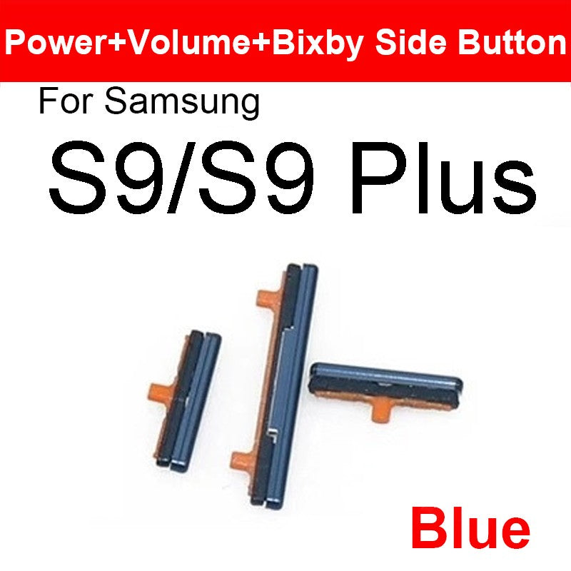 Volumen de encendido y apagado + botón Bixby para Samsung Galaxy S8 S9 S10 Plus, botón de tecla lateral para piezas de reparación Samsung Note 8