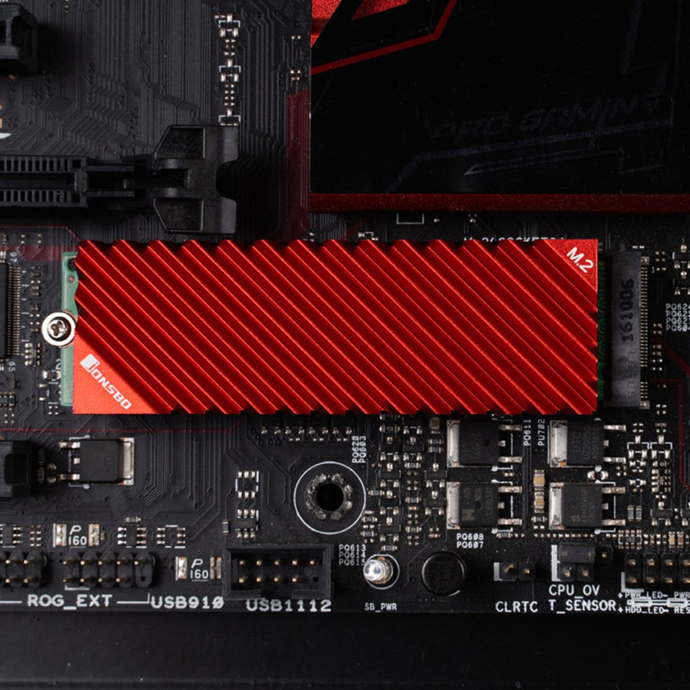 Jonsbo-disipador de calor para radiador, almohadillas de refrigeración M.2 2280 NVMe SSD, disco de calor, disipador de calor de aluminio, almohadilla térmica para PC de escritorio m2