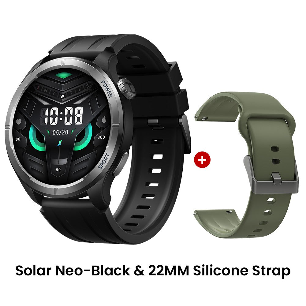 HAYLOU Solar Neo Reloj inteligente Pantalla HD de 1,53'' Llamada Bluetooth Monitoreo de salud 24 horas Relojes inteligentes Hombres Mujeres Relojes deportivos inteligentes