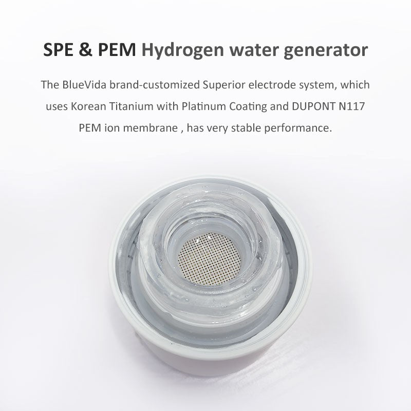 Generador de agua hidrogenada Bluevida de nuevo estilo deportivo SPE y PEM, H2 hasta 3000ppb y botella de agua hidrogenada con gran capacidad de batería