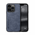 Funda de cuero de lujo para iPhone 16 Pro Max, funda con placa de Metal, soporte para coche, funda para iPhone 16 Pro 16Plus
