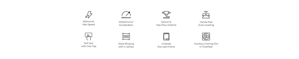 Creality-impresora 3D k1/K1MAX /K1C, extrusora de accionamiento directo de doble engranaje, velocidad de impresión Hotend de flujo máximo de 32mm, 600 MM/S