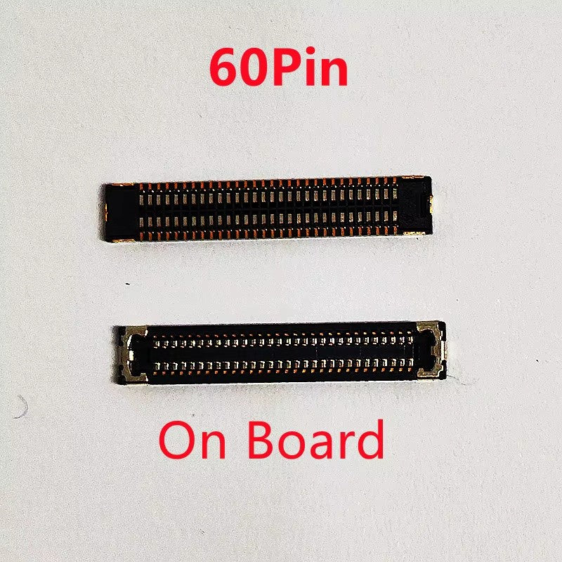Conector FPC de pantalla LCD para Xiaomi Hongmi Redmi 9A 9C Note9 Note 9 Poco C3, enchufe de pantalla de 60 Pines, 10 Uds.