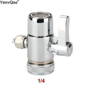 Adaptador de grifo, válvula desviadora, filtro de agua de encimera, Conector de tubo de 1/4 pulgadas para sistema purificador de agua Ro