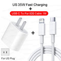 Cargador rápido PD de 35W para iPhone 11, 12, 13, 14, 15 Pro Max, Cable de carga rápida para iPhone 15 Plus, Cable de datos USB tipo C