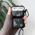 Funda transparente para Airpods negra con estilo, funda para Airpods 4, 2, 3 Pro, 2 generación, funda para Airpod Pro, regalo para auriculares de novio