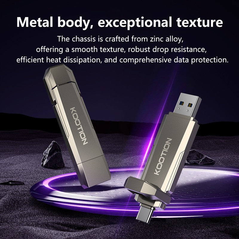 KOOTION U52 unidad de bolígrafo portátil de estado sólido USB 3,2 Gen 2 tipo C unidad Flash 1TB 512GB 256GB Pendrive SSD externo para PC iPhone