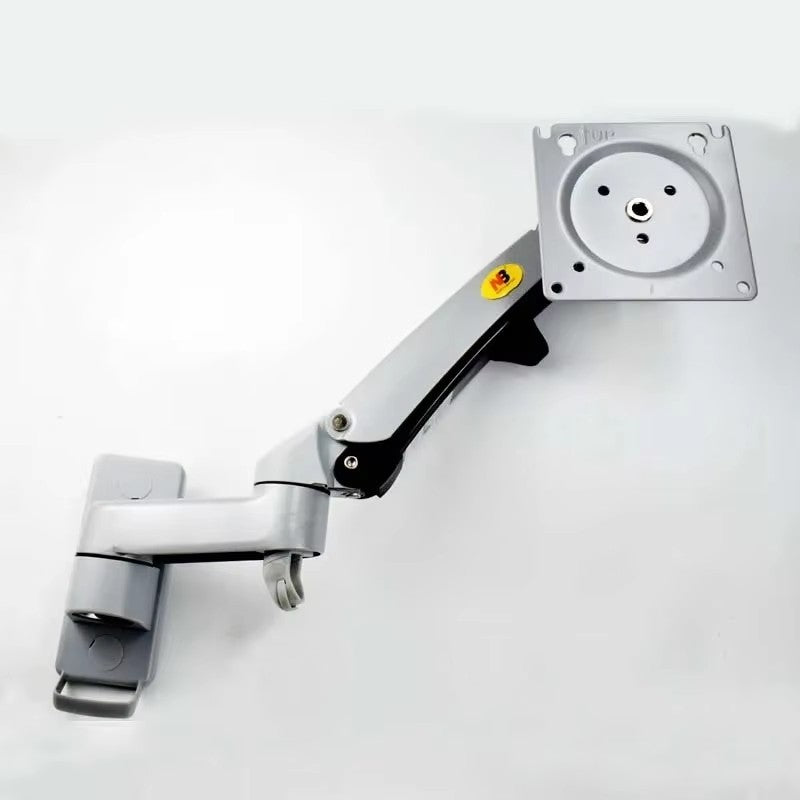 Soporte de Pared para TV/Monitor NB F150 de Aluminio con Resorte de Gas, 3-12 kg, 100x100, 75x75, 17'-35', Inclinable y Giratorio