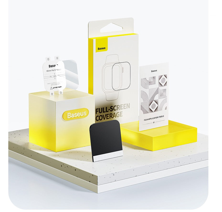 Baseus 2 uds Nano Protector de pantalla para Apple Watch 8 7 6 SE SE2 5 4 hidrogel suave 40/41/44/45mm película protectora de cobertura completa