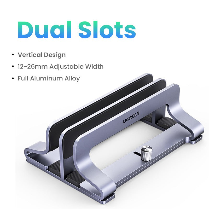UGREEN-soporte Vertical para ordenador portátil, accesorio de aluminio para MacBook Pro, tableta y teléfono