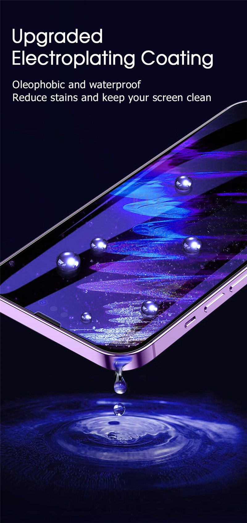 1-3 piezas de vidrio templado de privacidad antiluz azul para iPhone 15 Pro Max 14 Plus 13 12 Mini 11 protección ocular Protector de pantalla transparente