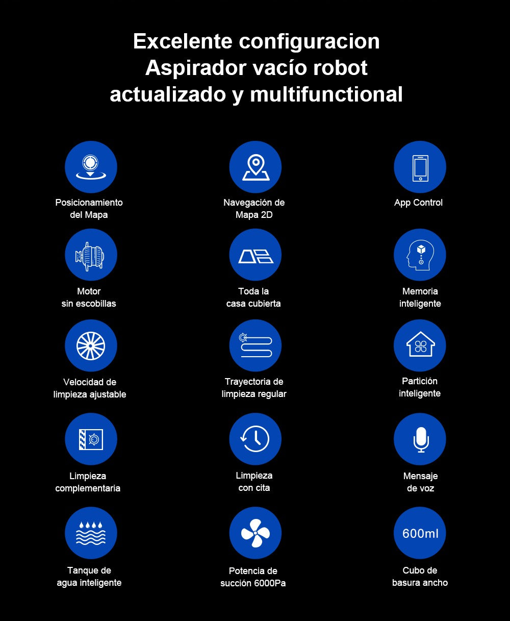 (Código Promocional: AEGG66)Aspiradora Robot LIECTROUX C30B,Navegación de mapas con IA,Partición Inteligente,con Memoria,Aplicación WiFi,Succión Fuerte de 6000Pa,Trapeador Mojado Inteligente, Desinfección