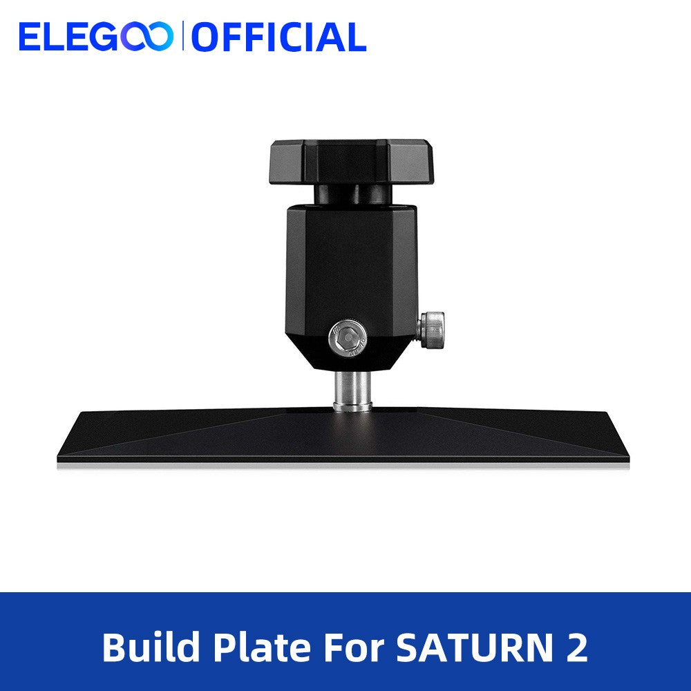Placa de construcción de impresora 3D ELEGOO para piezas de impresora 3D SATURN 2 MSLA con tornillos hexagonales antideslizantes y superficie arenada