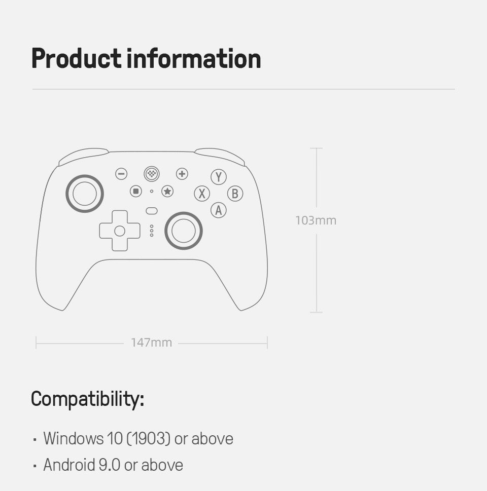 Nuevo Control Inalámbrico 8BitDo Ultimate 2 con Joystick TMR, Gatillos con Efecto Hall, Base de Carga, BT 2.4G para Windows 10, 11, Android y Steam