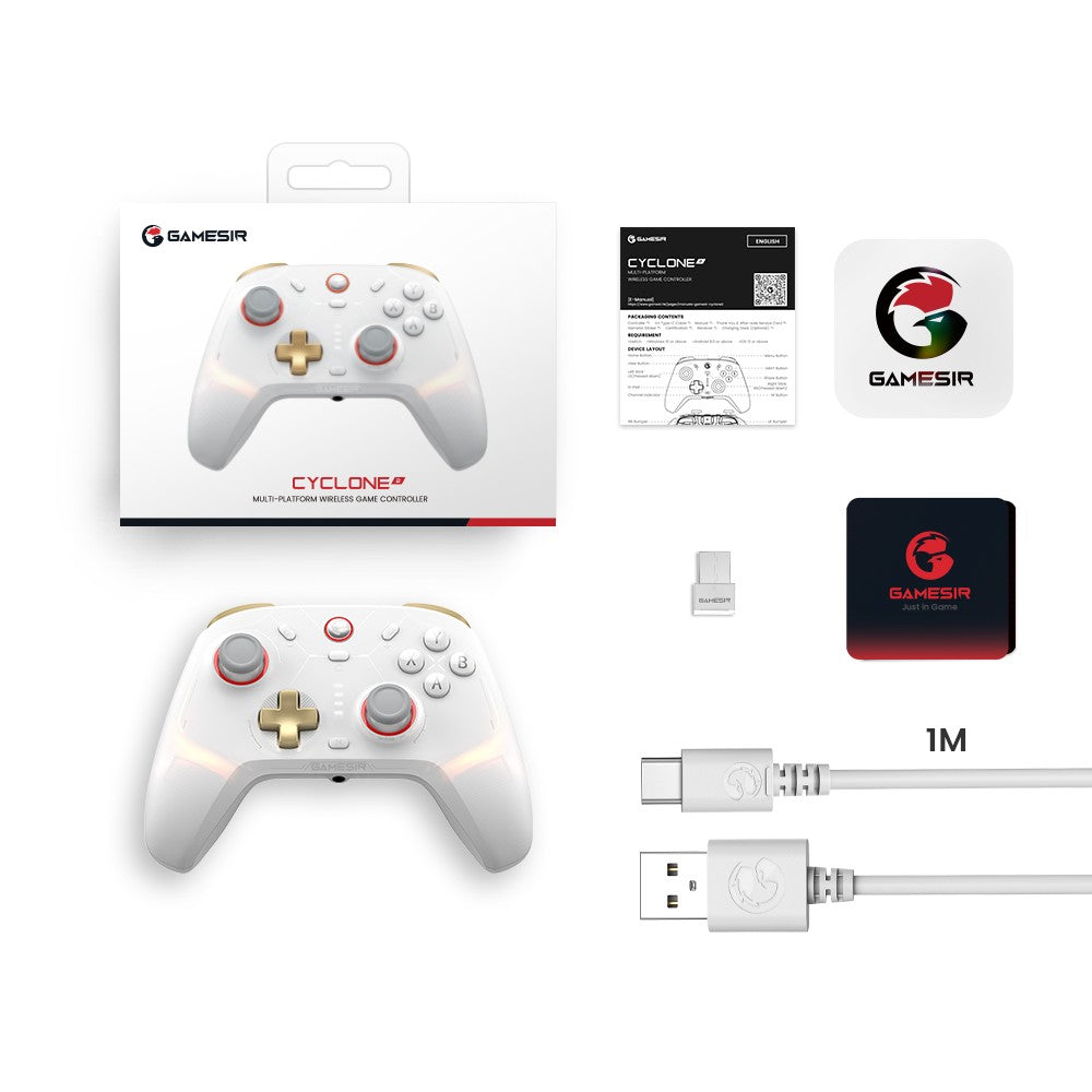 GameSir Cyclone 2 Bluetooth Gamepad controlador de juegos inalámbrico para Nintendo Switch 2 Arcade iPhone Android teléfono PC Joystick