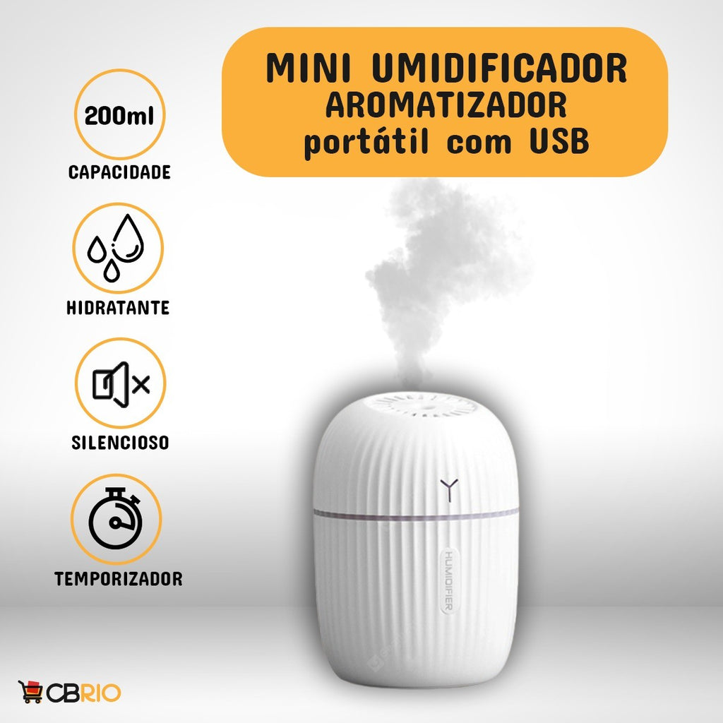 Humidificador de aire ultrasónico con Led Q8