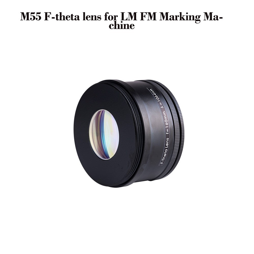 Almohadilla calefactora de elevación Cloudray de 120mm y lente F-theta M55 175x175 200x200 para máquina de marcado LM FM