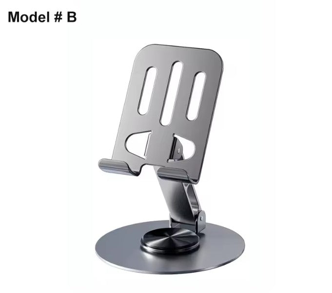 Soporte giratorio para teléfono móvil, soporte de Metal de aluminio para teléfono, soporte Universal plegable para tableta y teléfono de escritorio, alta calidad, 1/2 Uds.