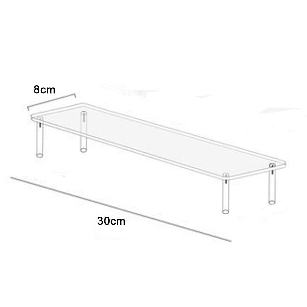 Soporte de exhibición acrílico de 1-4 niveles, estante de exhibición duradero para magdalenas, Perfume, muñeca, caja ciega Trapezoidal transparente, estante de almacenamiento