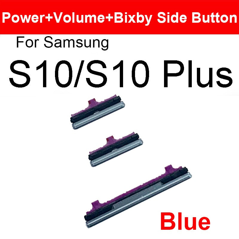 Volumen de encendido y apagado + botón Bixby para Samsung Galaxy S8 S9 S10 Plus, botón de tecla lateral para piezas de reparación Samsung Note 8