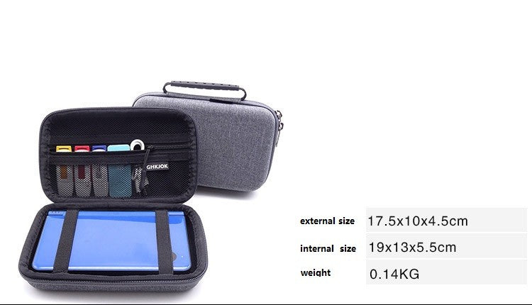 Bolsa de Estuche de transporte para almacenamiento de disco duro Power Bank para consola portátil Nintendo New 3DS XL/ 3DS XL NUEVO 3DSXL/LL