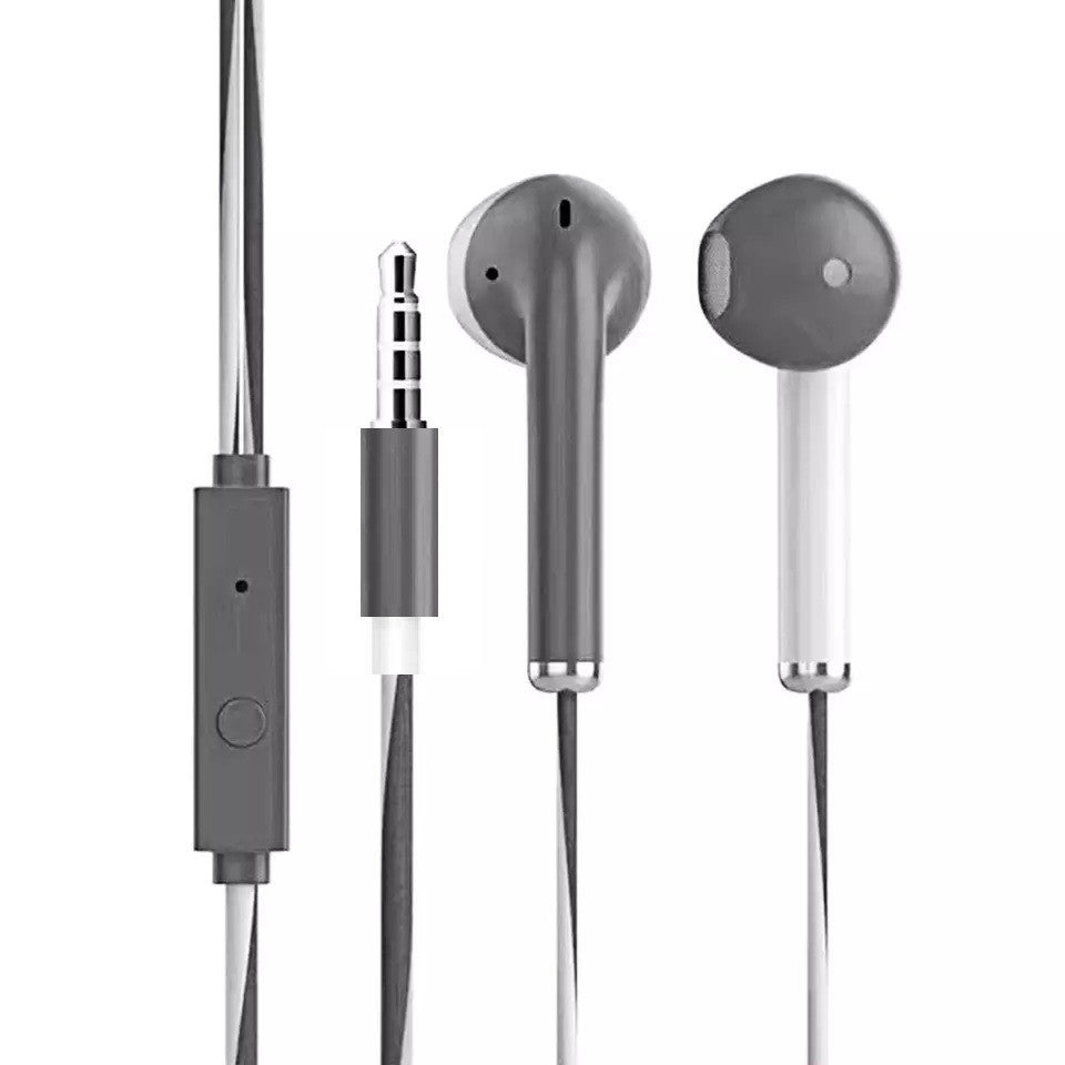 Auriculares con cable de 3,5mm con graves, auriculares estéreo, auriculares deportivos para música y juegos con micrófono para Xiaomi, IPhone, Huawei y Samsung
