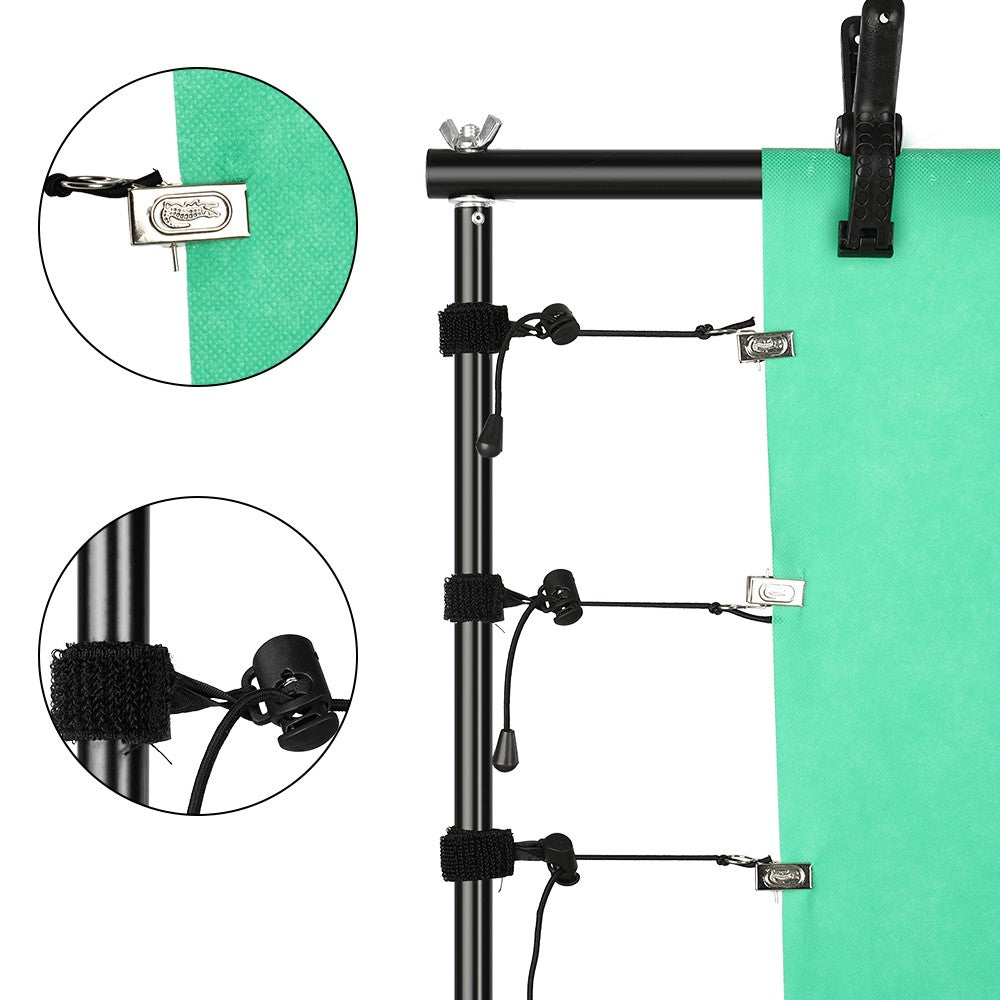 Soporte de fondo para fotografía, soporte de fondo para estudio, trípode ligero, fotografía, pantalla verde, fondos, cumpleaños, ChromaKey, bolsas de pesas
