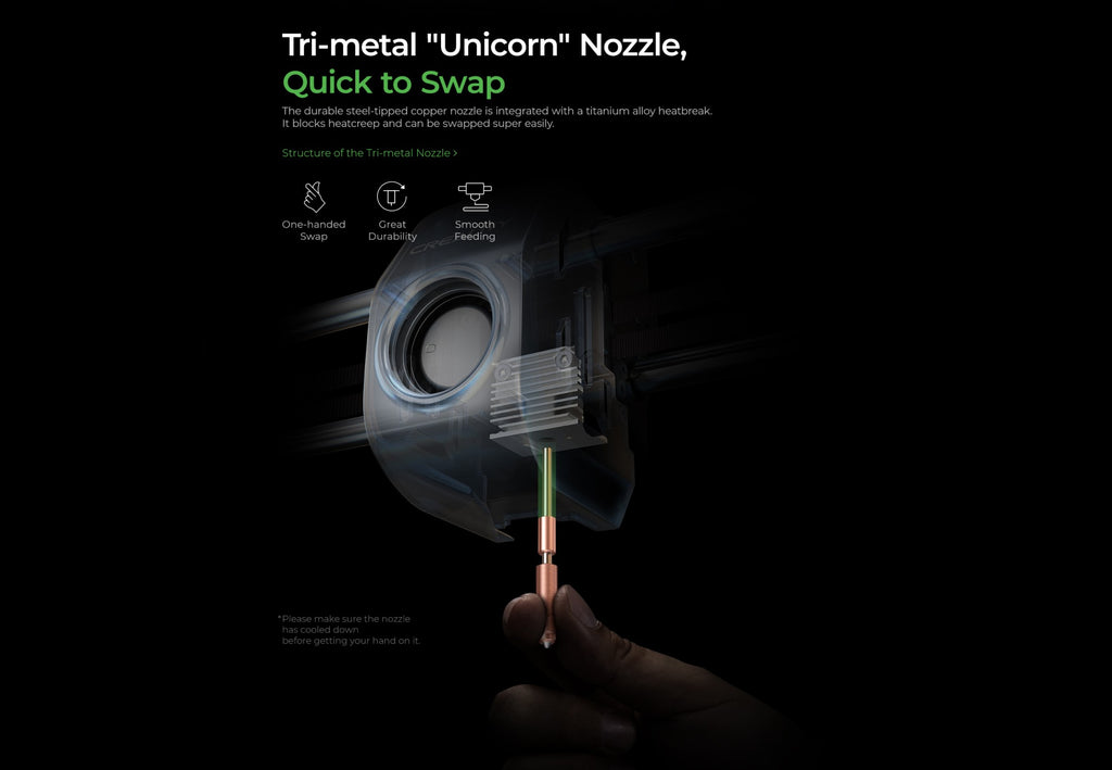 Creality-impresora 3D k1/K1MAX /K1C, extrusora de accionamiento directo de doble engranaje, velocidad de impresión Hotend de flujo máximo de 32mm, 600 MM/S