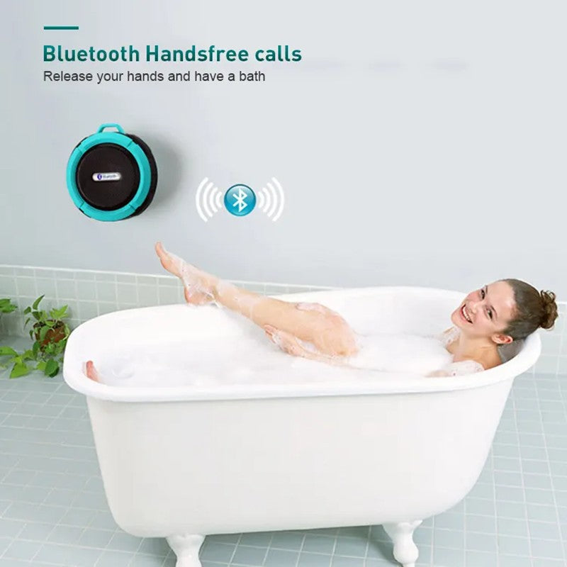 Altavoz Bluetooth C6 resistente al agua, Mini Subwoofer para deportes al aire libre, caja de sonido portátil, altavoz para ducha, coche, teléfono inteligente, MIC TF