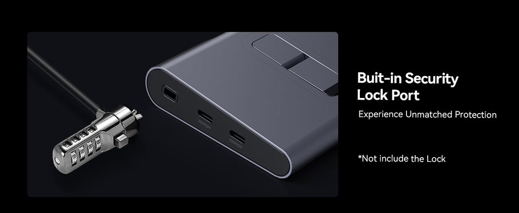 TobenONE Estación de acoplamiento USB C Soporte para computadora portátil Monitor 4K dual/triple con fuente de alimentación Gan III de 100 W, Ethernet de 2,5 Gbps