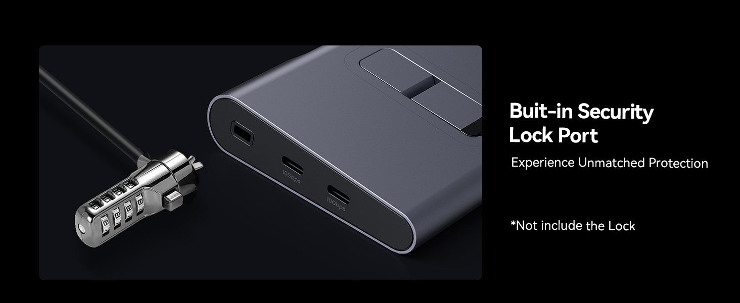 TobenONE Estación de acoplamiento USB C Soporte para computadora portátil Monitor 4K dual/triple con fuente de alimentación Gan III de 100 W, Ethernet de 2,5 Gbps