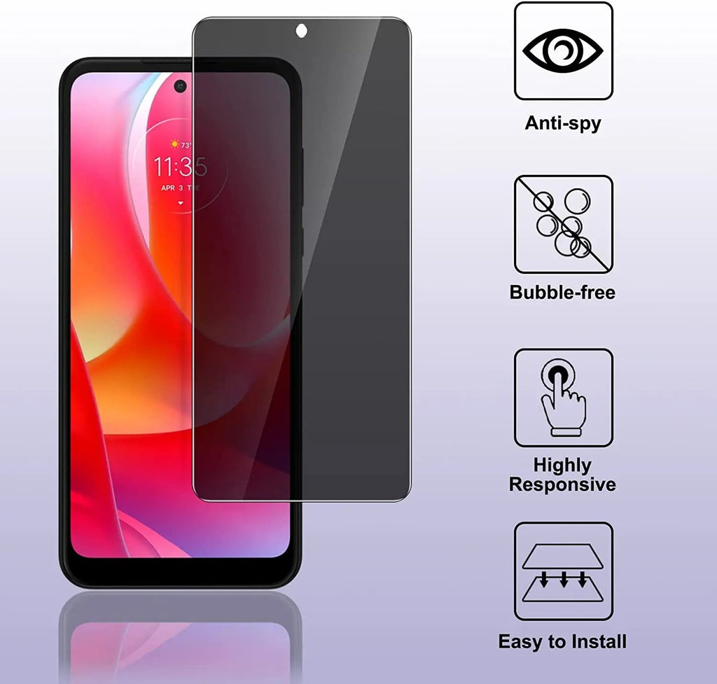 Protector de pantalla de vidrio templado para privacidad, antiespía, para MOTO G50 G84 G34 G54 G53Y G53J 5G Power G Stylus 5G 2023, 1-3 uds.