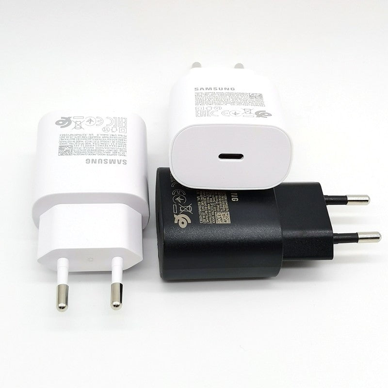 Samsung 25W cargador súper rápido tipo C adaptador para Galaxy S24 S23 S20 S21 S22 Plus Note 20 10 A55 A35 A25 A15 Z Flip Fold 6 5 4 3