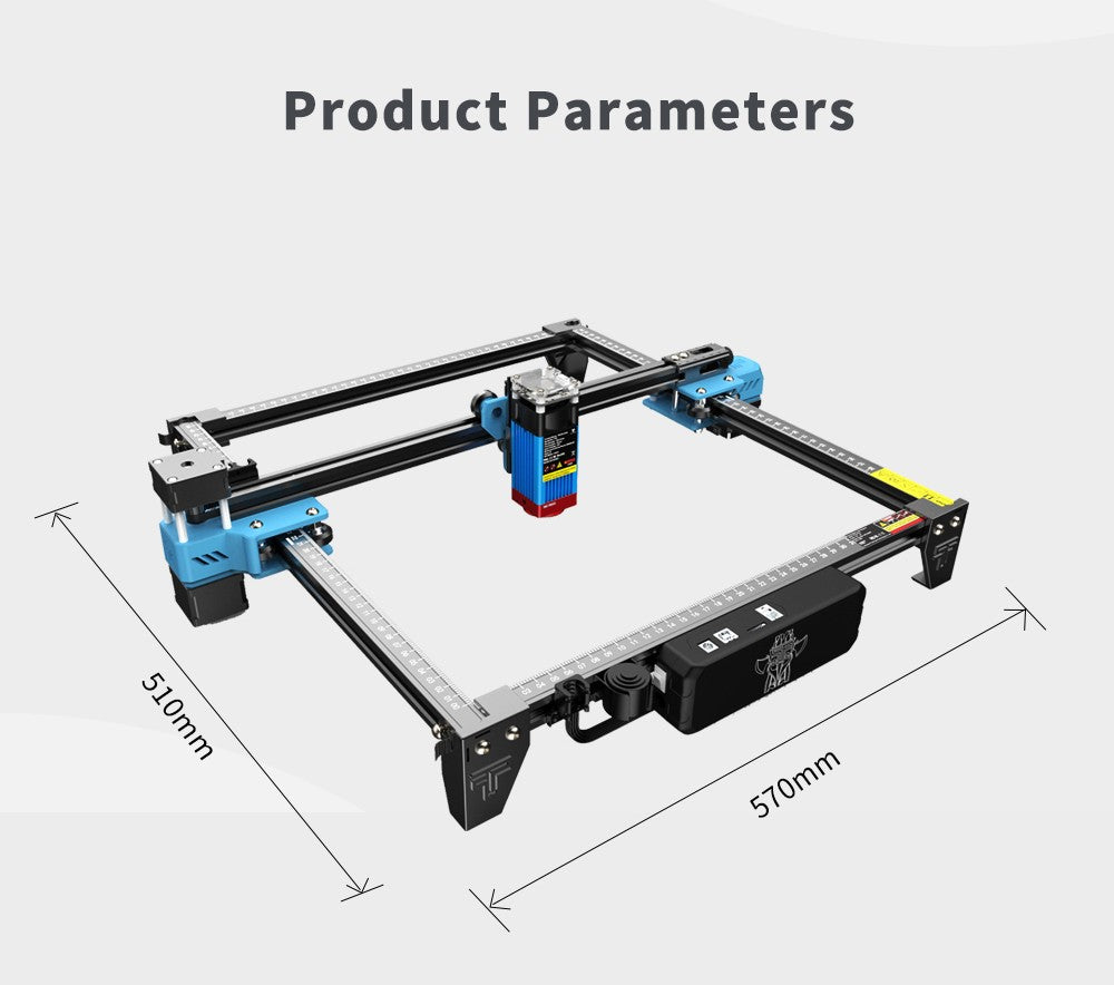 Grabador láser TwoTree, enrutador CNC TTS10 Pro/TTS-55Pro, máquina cortadora de grabado láser de Metal de 40W/80W con Control fuera de línea Wifi