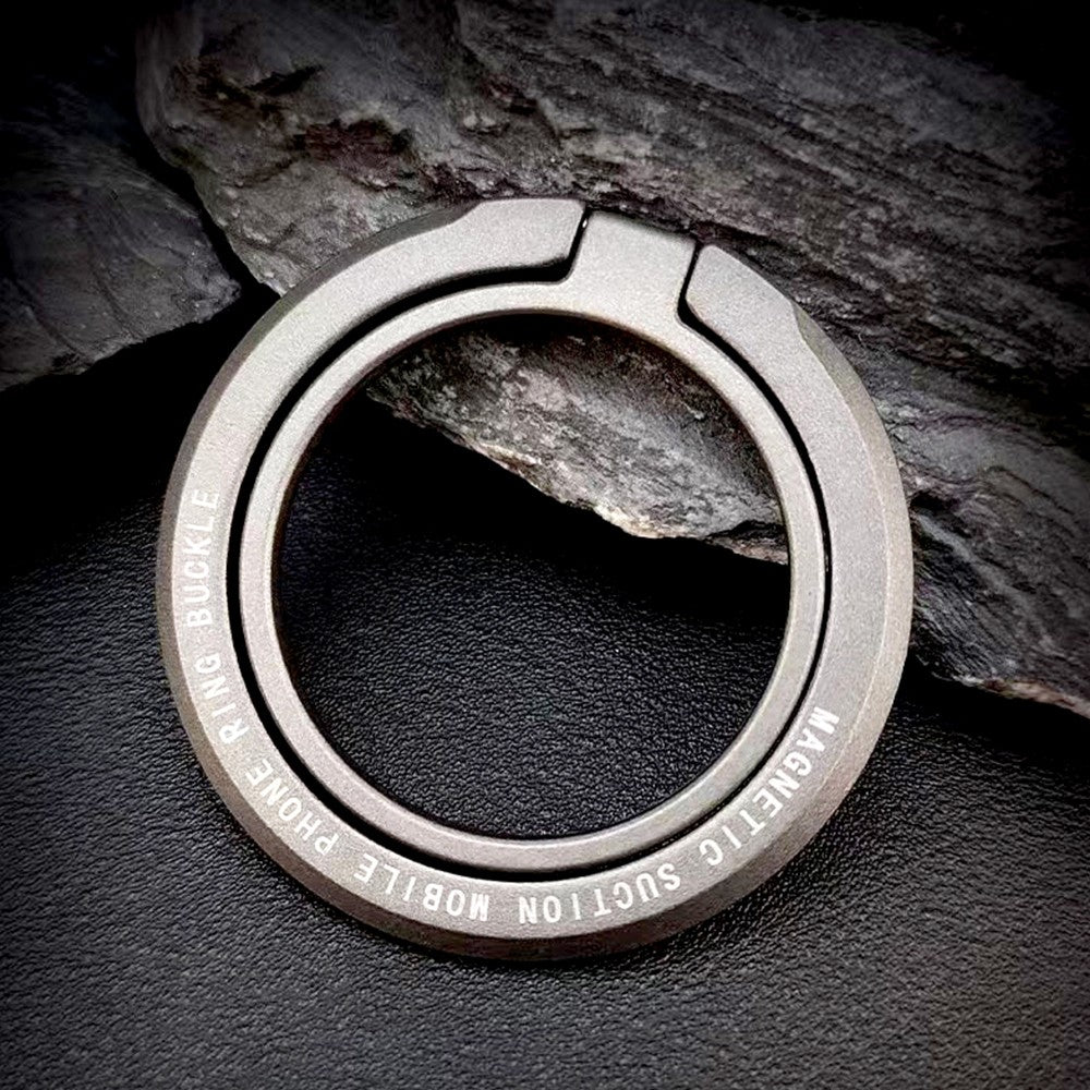Para Magsafe Metal Glitter 1 Uds polvo fuerte soporte de anillo de succión magnética para soporte de teléfono móvil etal 360 °   Carga giratoria