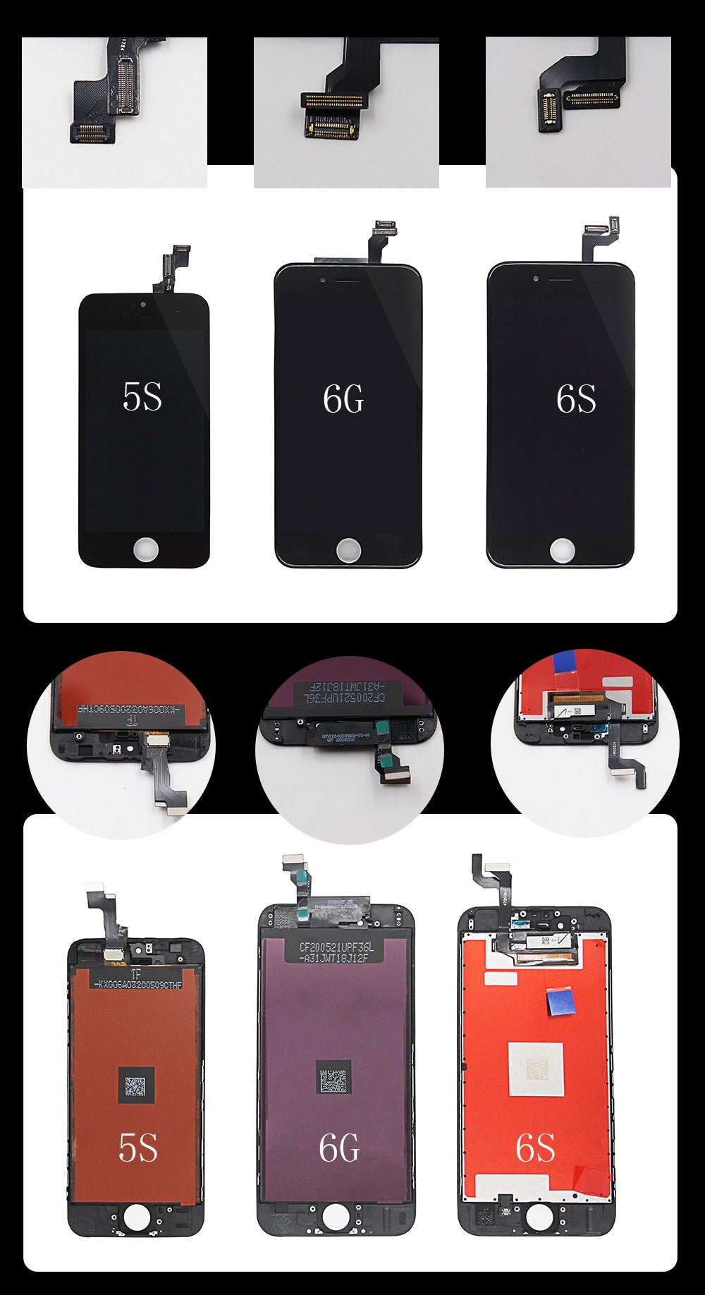 Pantalla LCD con Digitalizador Táctil 3D Perfecto para iPhone 6 6S 7 8 Plus X XR XS MAX 11, Pantalla para iPhone 12 13 PRO