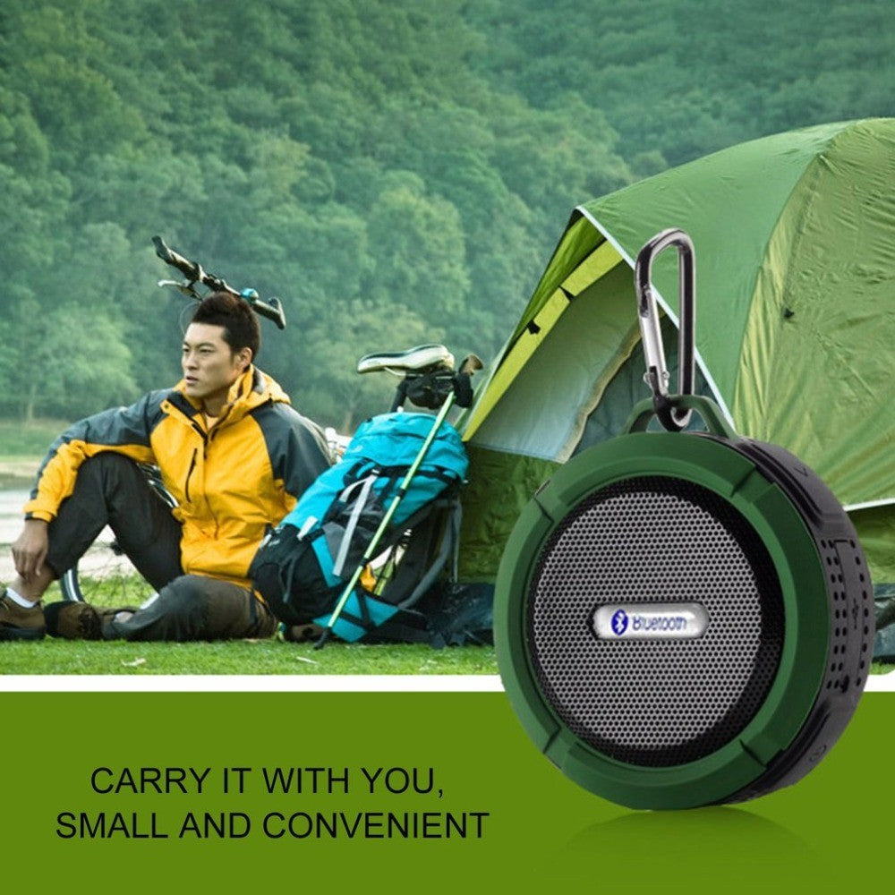 Altavoz Bluetooth C6 resistente al agua, Mini Subwoofer para deportes al aire libre, caja de sonido portátil, altavoz para ducha, coche, teléfono inteligente, MIC TF
