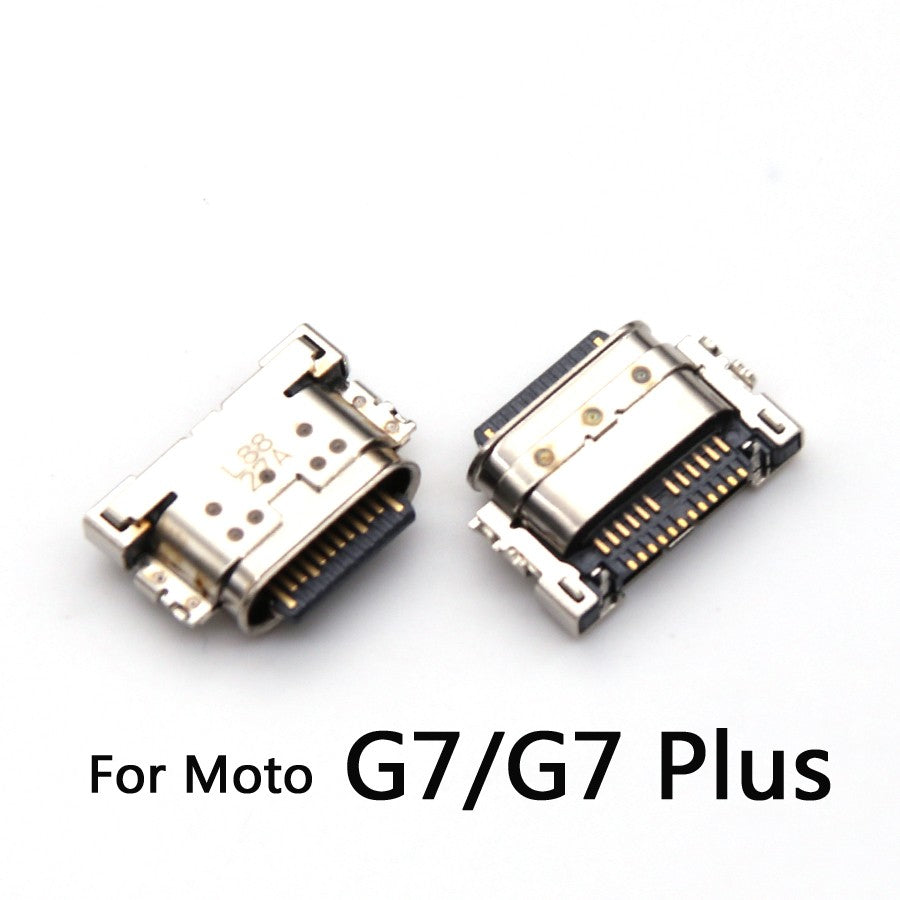 50 Uds conector Micro USB puerto de carga Jack Plug Dock para Motorola Moto G5 G5s G6 G7 G8 G9 Plus Play Power Lite piezas de reparación