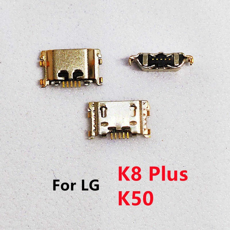 Conector de puerto de carga USB, Base de enchufe para LG K4 K8 K9 K10 K11 K12 K41S K50 K50S K51 K52 K61 Plus, 10 Uds.
