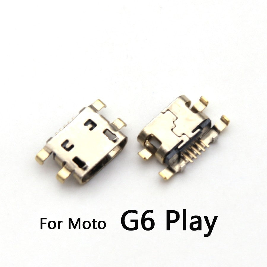 50 Uds conector Micro USB puerto de carga Jack Plug Dock para Motorola Moto G5 G5s G6 G7 G8 G9 Plus Play Power Lite piezas de reparación