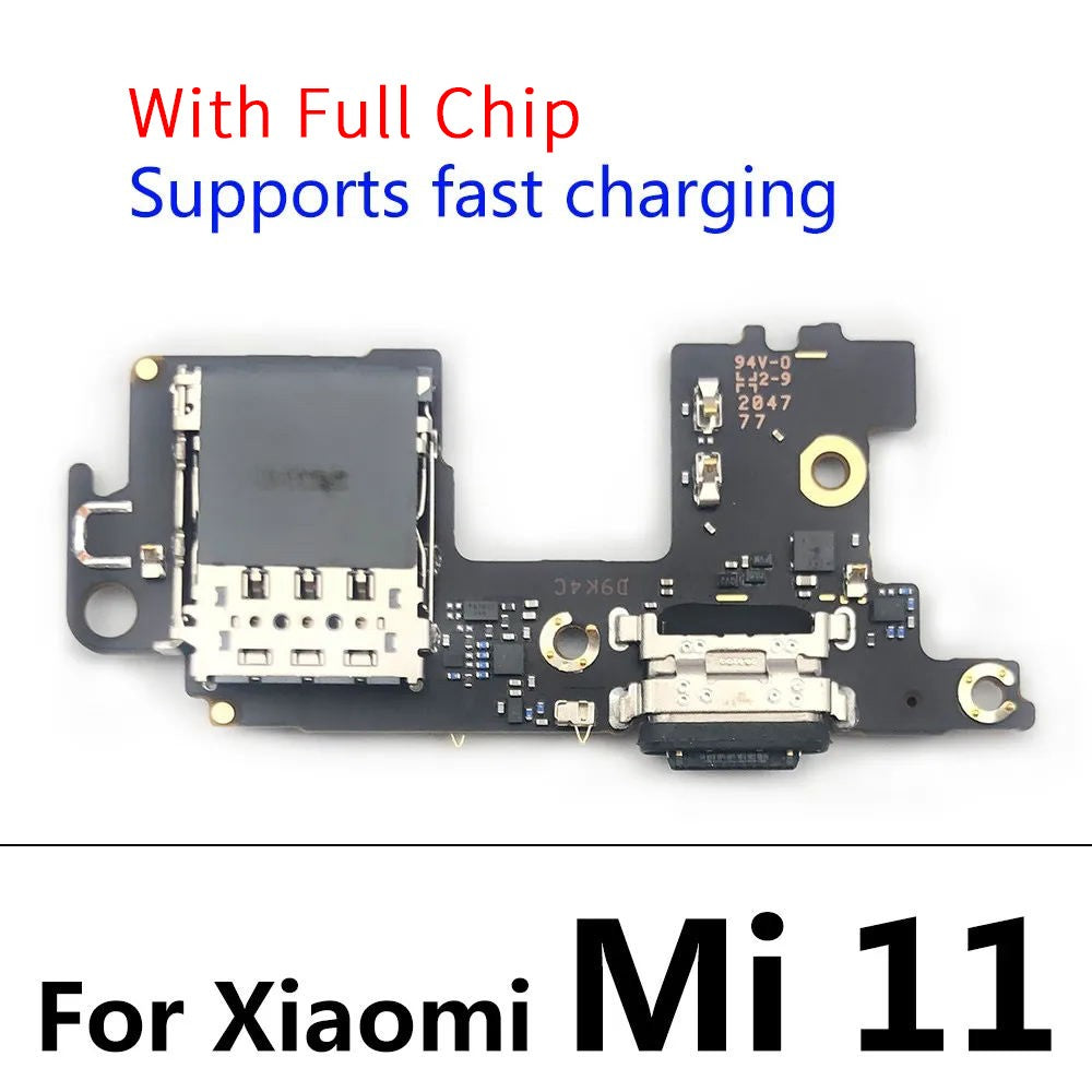 Placa de carga flexible para Xiaomi Mi 8 9 10 11 10T Lite 9 Se 9T Pro Mix 2 2S conector de puerto USB Cable flexible de carga