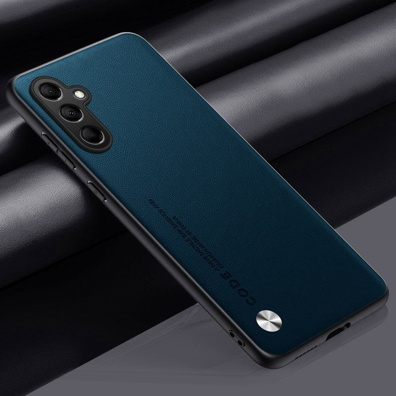 Funda mate M54 para Samsung Galaxy M54 M14 A34 A54 A24 A04 A04S A14 5G, funda de teléfono de protección completa delgada de silicona de cuero PU liso
