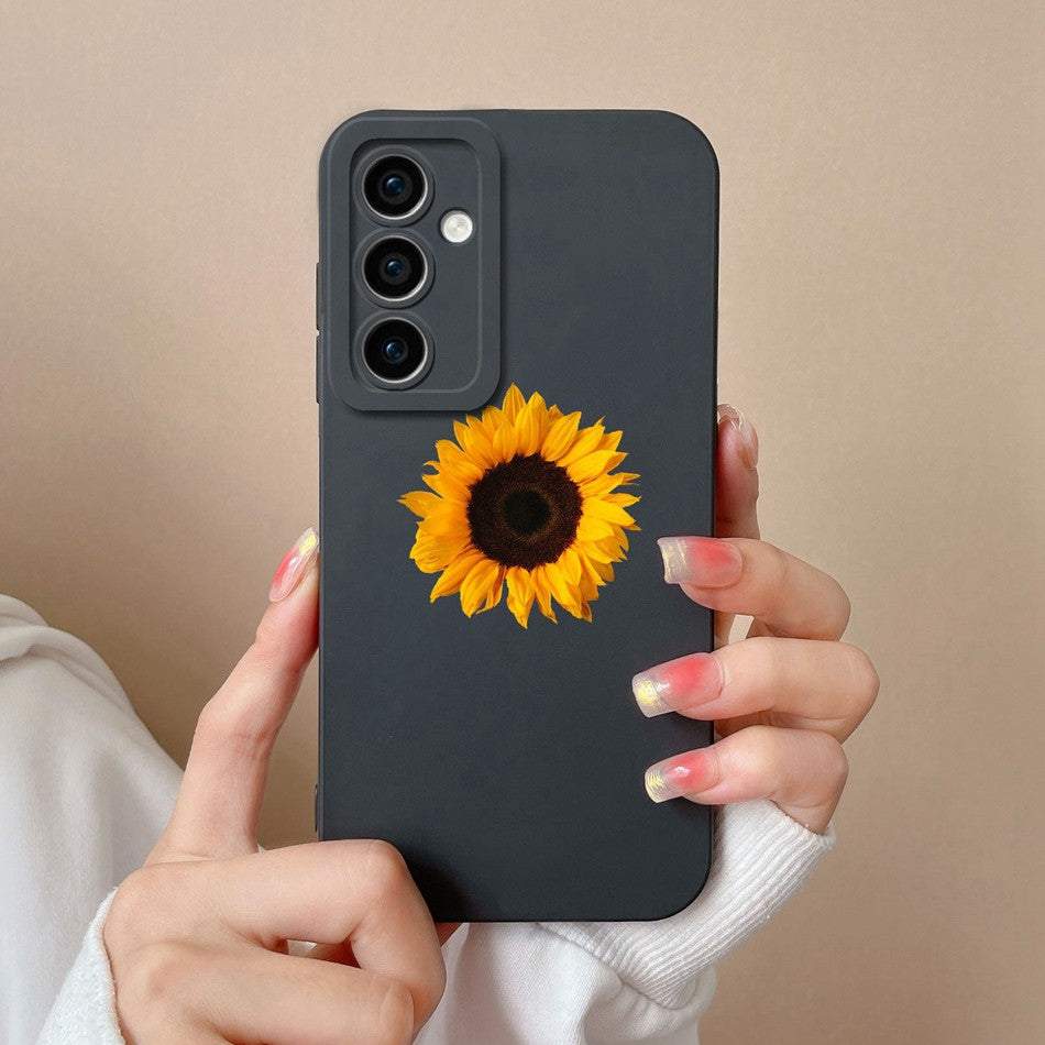 Funda para Samsung A35 A55 5G, funda trasera romántica, Protector de cámara de silicona líquida suave para Samsung A 35 A 55 Anti Choc Coque Capa